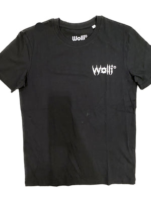 T-Shirt nera con Pipistrello su schiena - Wolli®