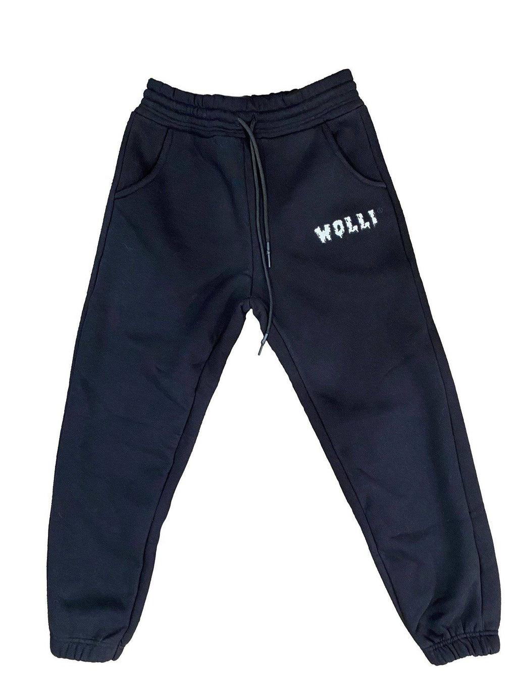 Pantalone tuta felpato nero - Wolli®