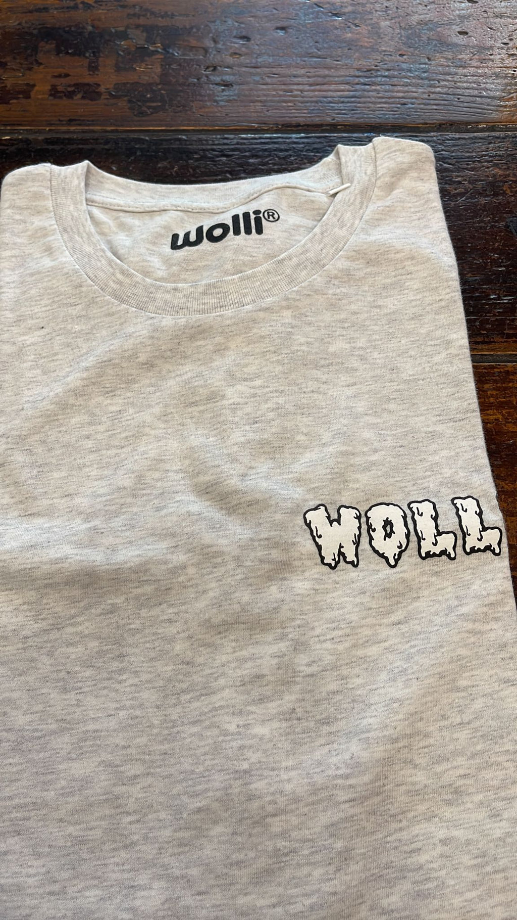 T-shirt grigio mélange chiaro - Wolli®