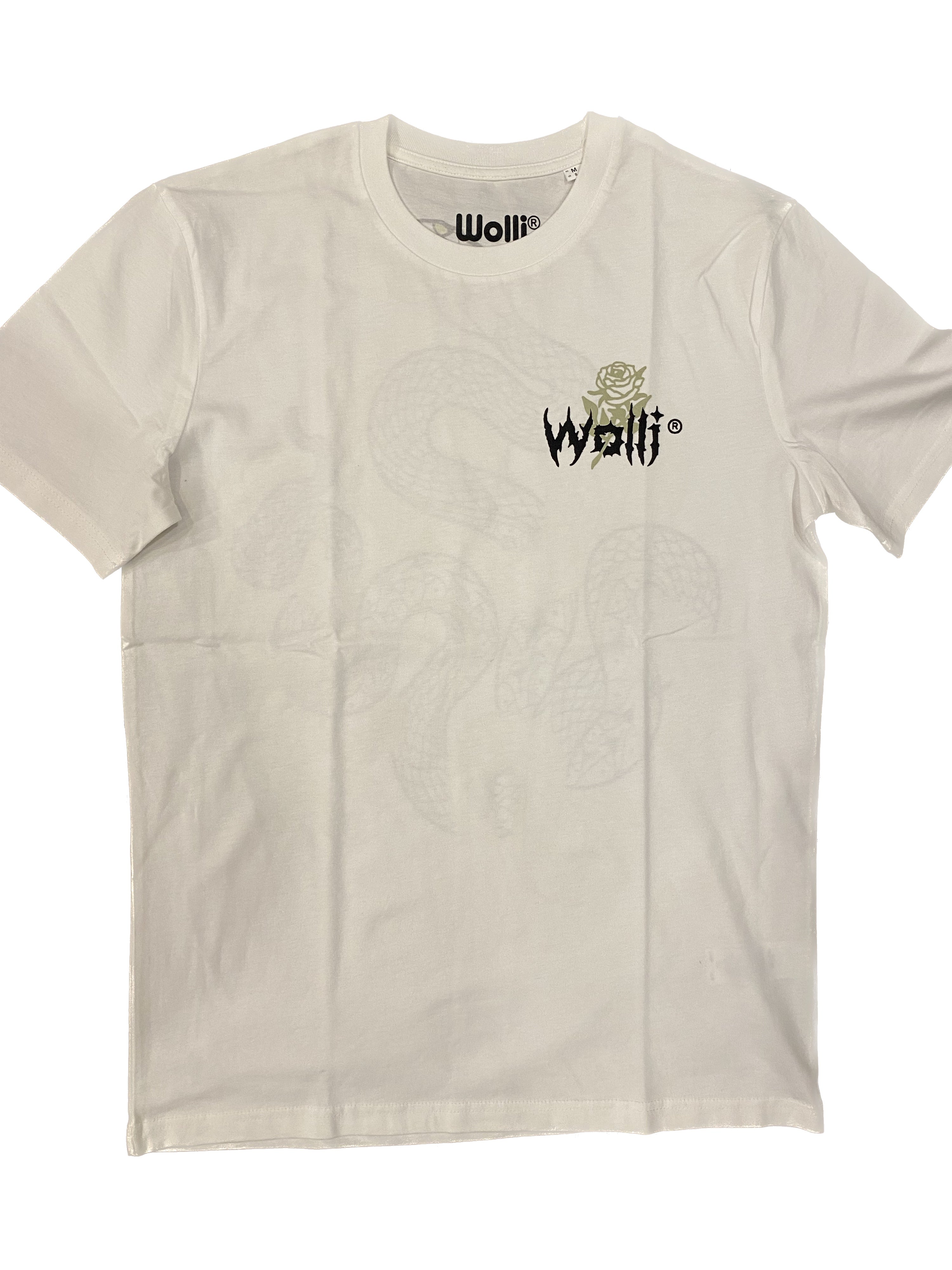 T-shirt 2SERPENTI BIANCO schiena - Wolli®