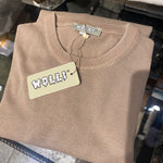 Maglioncino in filo di Filo di Cotone BEIGE STONE WASH