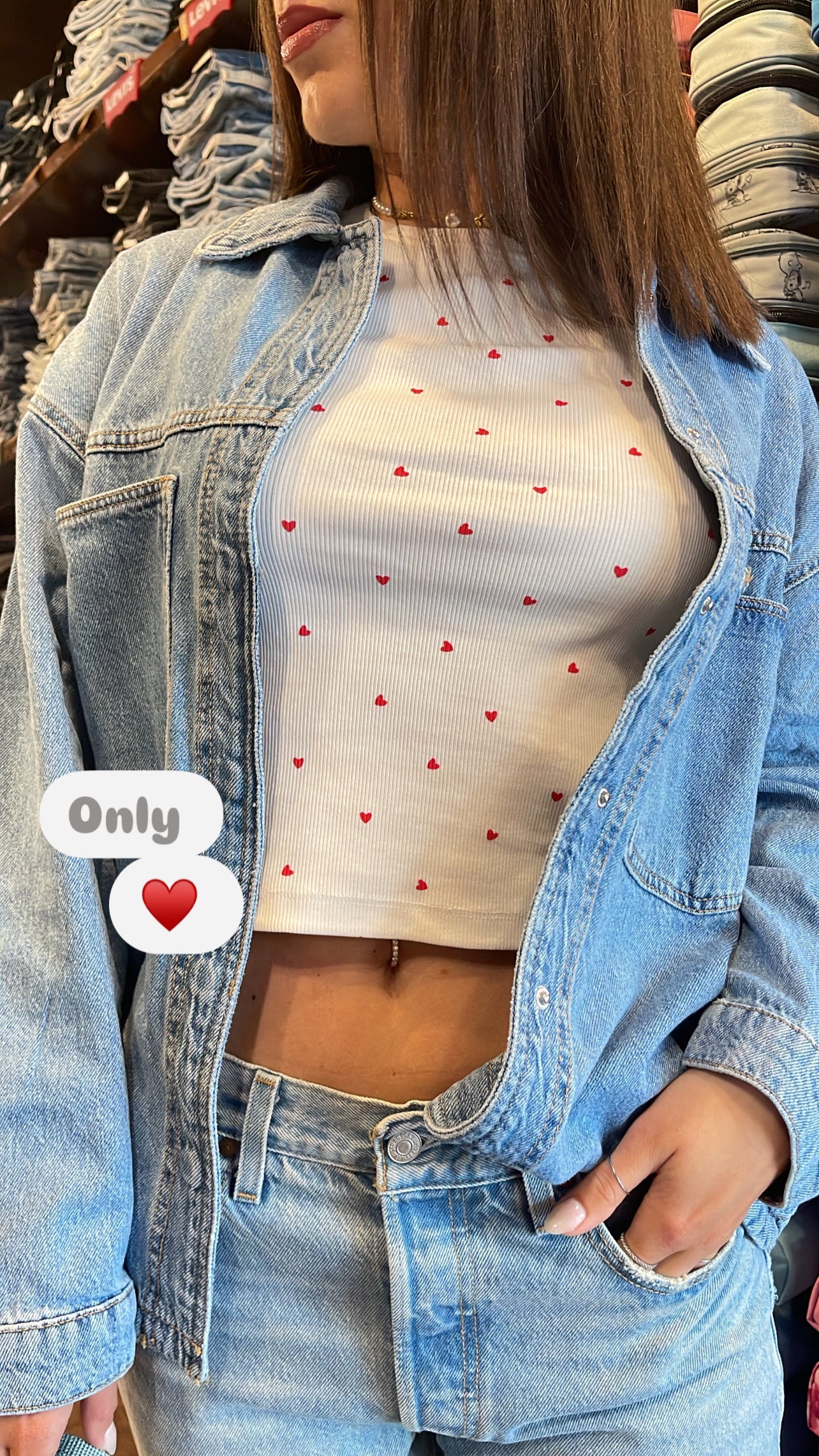 T-shirt Only cuori