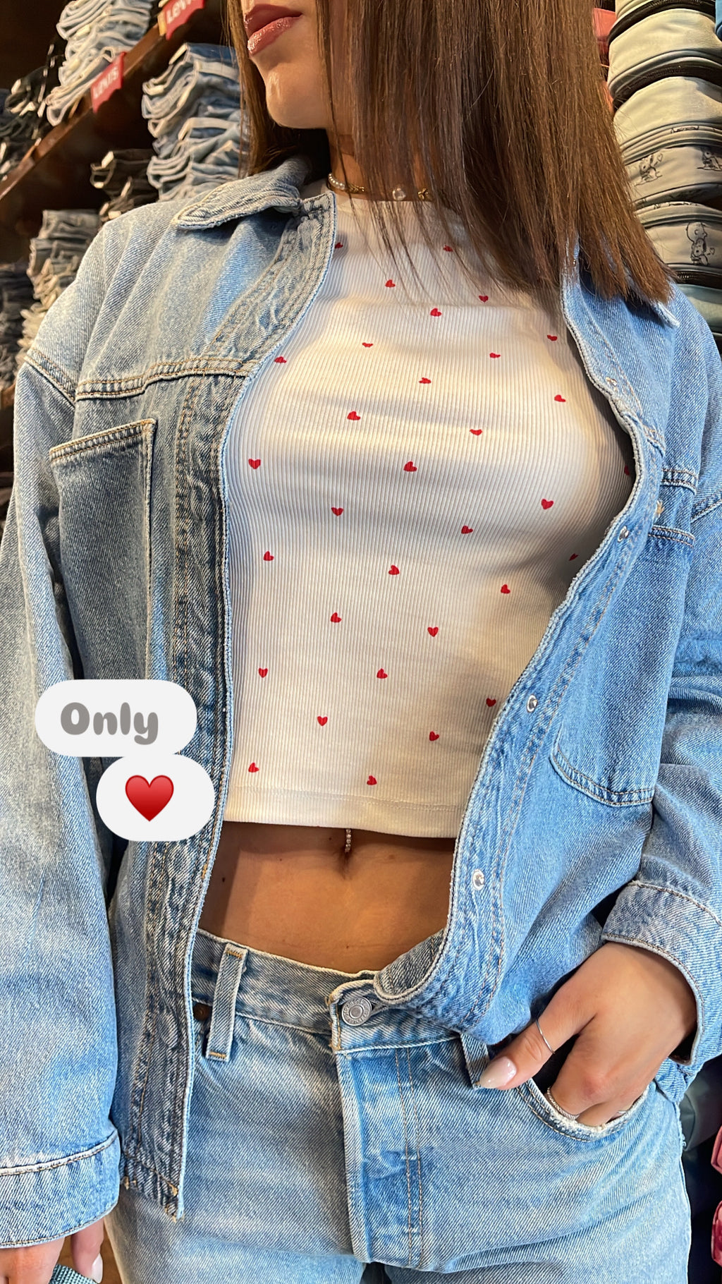 T-shirt Only cuori