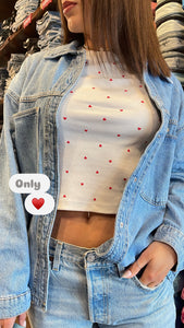 T-shirt Only cuori