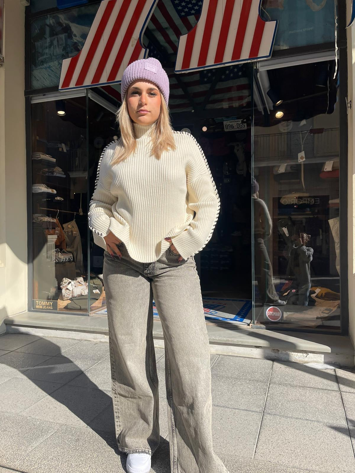 Only jeans grigio a palazzo - Wolli®