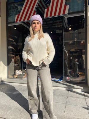 Only jeans grigio a palazzo - Wolli®