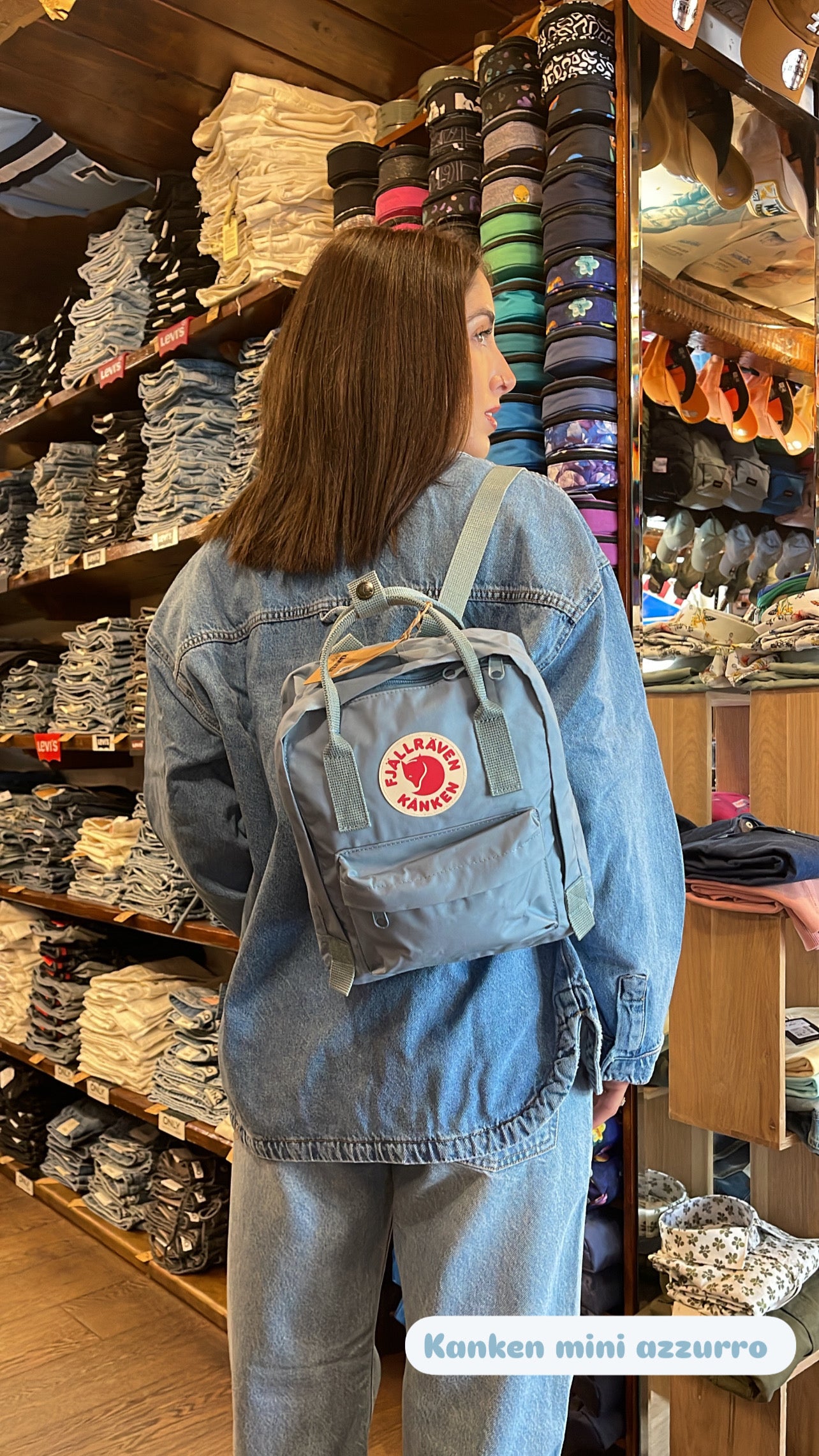 Zaino KANKEN MINI azzurro