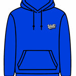 Felpa cappuccio scritta retró ROYAL ZAFFIRO ( blu elettrico )