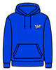 Felpa cappuccio scritta retró ROYAL ZAFFIRO ( blu elettrico )
