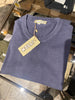 Maglioncino in filo di Filo di Cotone BLU STONE WASH