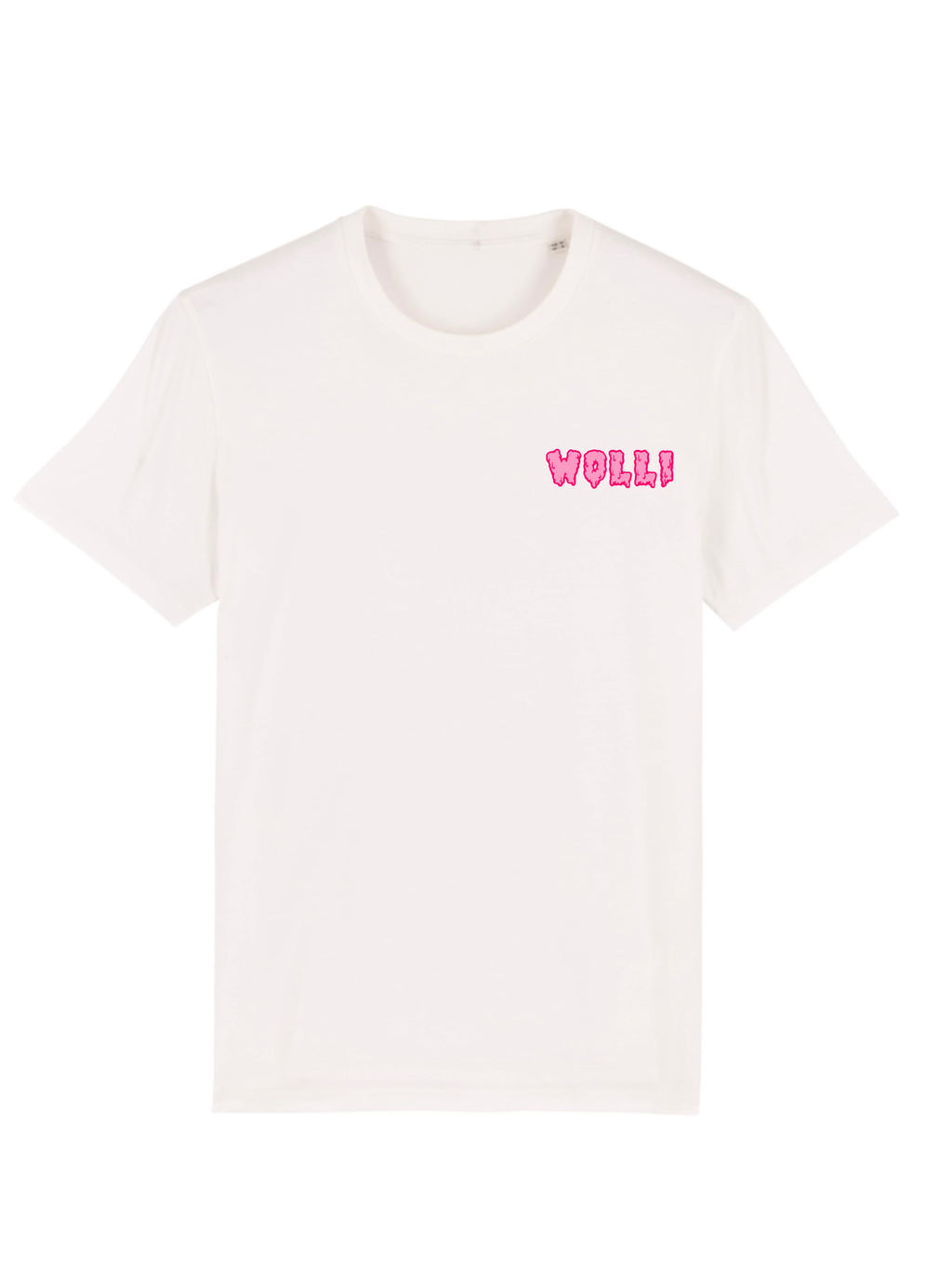 T-shirt OFF-WHITE con scritta FUXIA - Wolli®