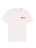 T-shirt OFF-WHITE con scritta FUXIA - Wolli®