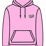Felpa cappuccio scritta retró ROSA BABY