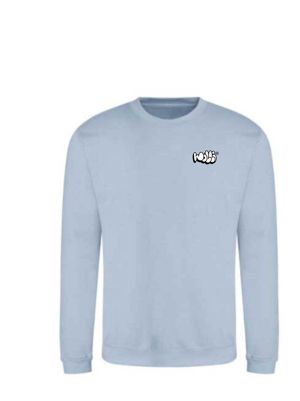 Felpa girocollo SKY CIELO scritta Bubble lato cuore - Wolli®