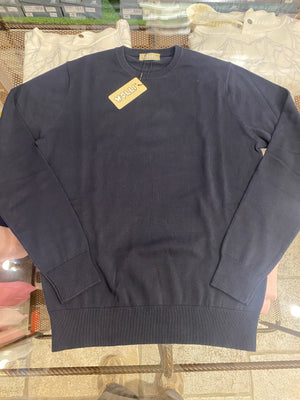 Maglioncino in filo di Filo di Cotone  BLU SENZA SCOLORITURA
