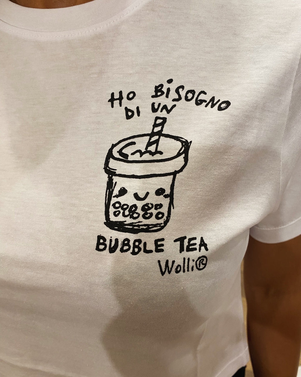T-shirt donna ho bisogno di un Bubble-Tea - Wolli®