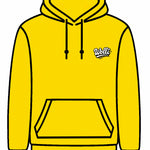 Felpa cappuccio scritta retró GIALLO