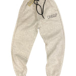 Pantalone tuta felpato grigio mélange chiarissimo - Wolli®