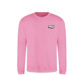 Felpa girocollo FUXIA CHIARO scritta Bubble lato cuore - Wolli®