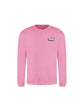 Felpa girocollo FUXIA CHIARO scritta Bubble lato cuore - Wolli®