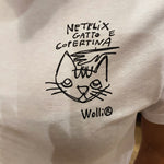 T-shirt donna Netflix Gatto e copertina - Wolli®