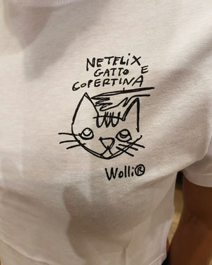 T-shirt donna Netflix Gatto e copertina - Wolli®