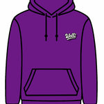 Felpa cappuccio scritta retró VIOLA