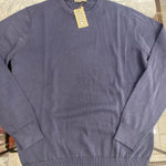Maglioncino in filo di Filo di Cotone BLU STONE WASH