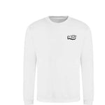 Felpa girocollo BIANCO scritta Bubble lato cuore - Wolli®