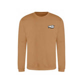 Felpa girocollo CARAMEL LATTE scritta Bubble lato cuore - Wolli®