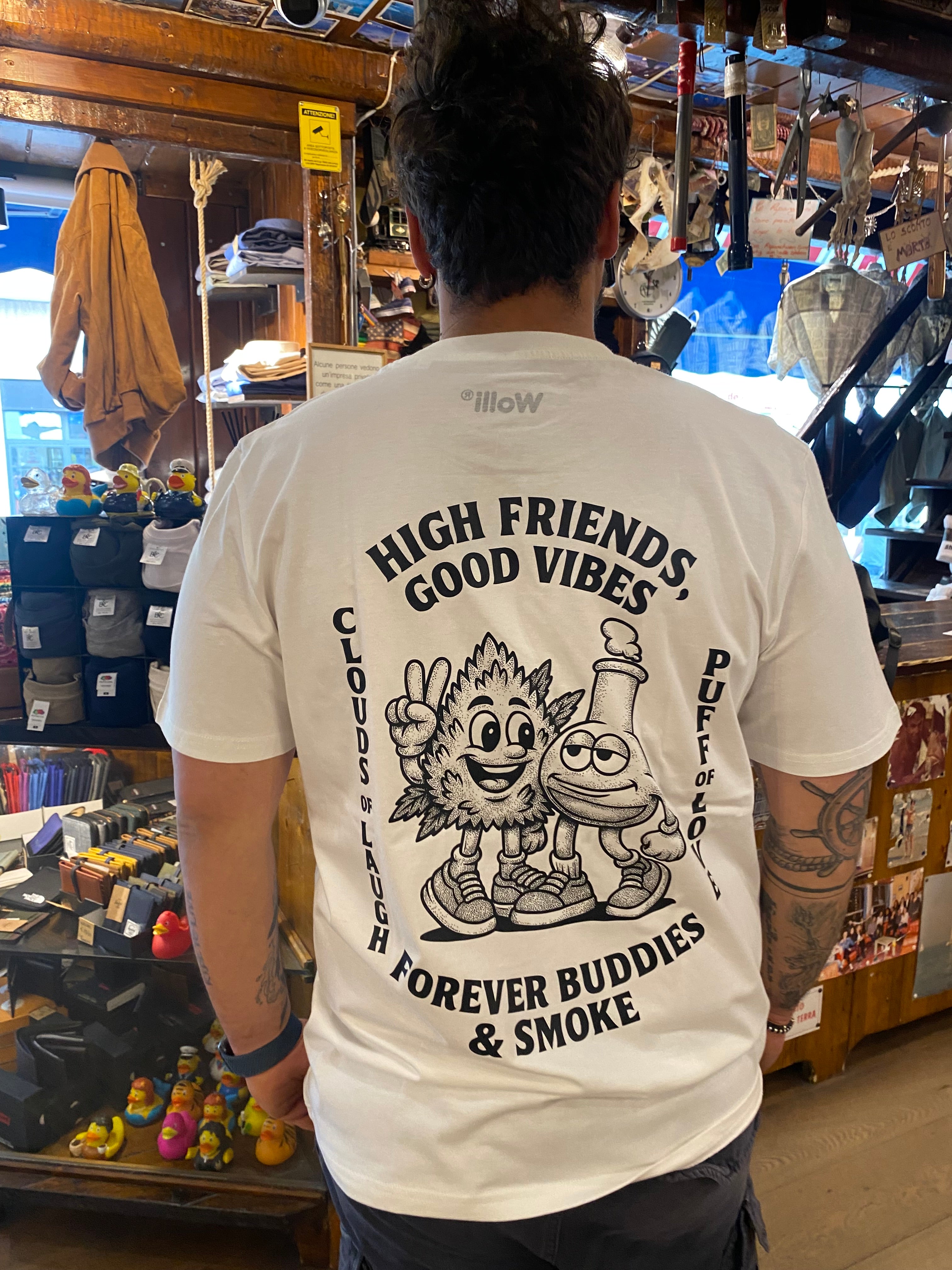 T shirt gangia+bong unisex