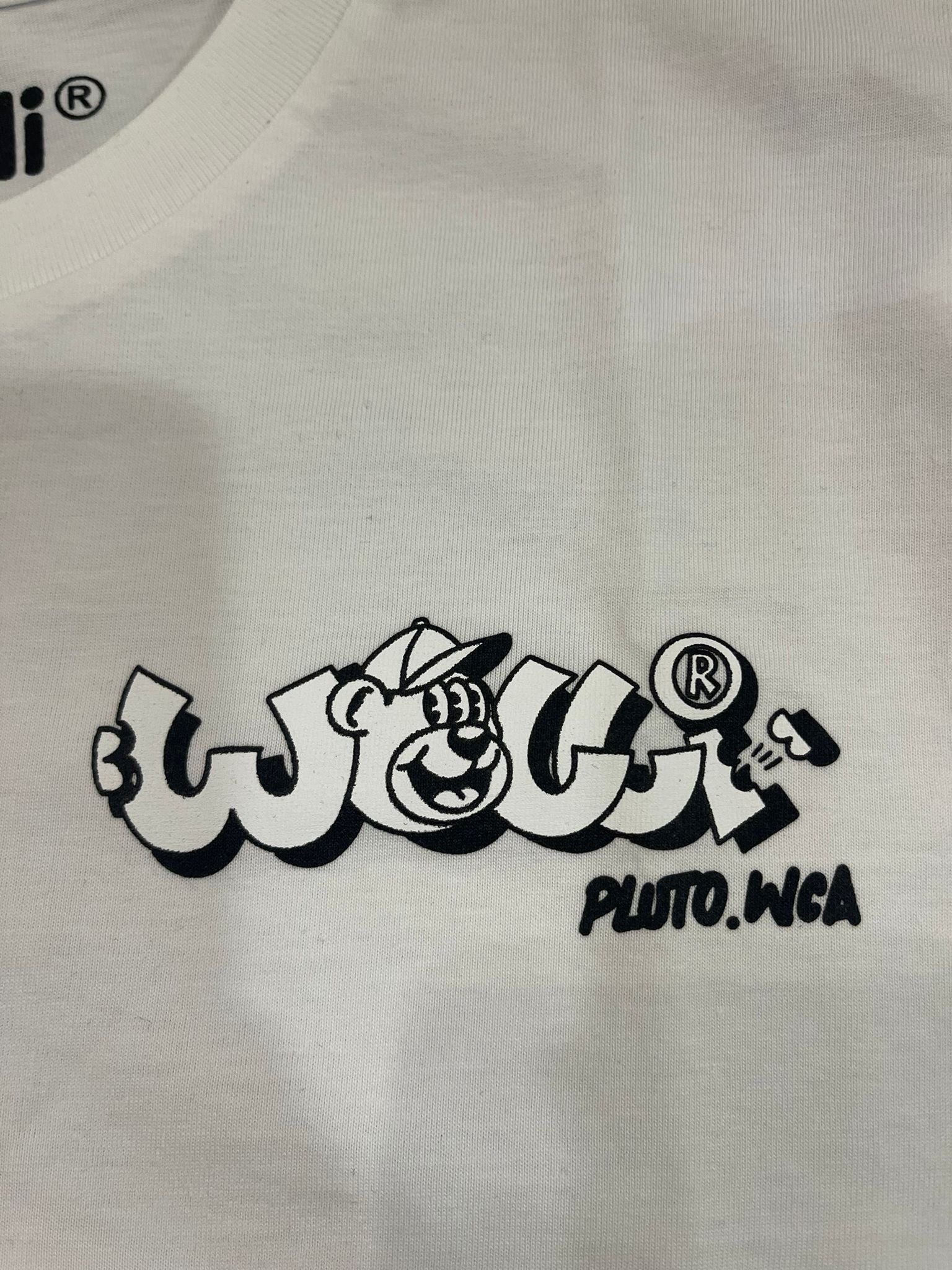 T shirt bianca collab @ Pluto - Wolli®