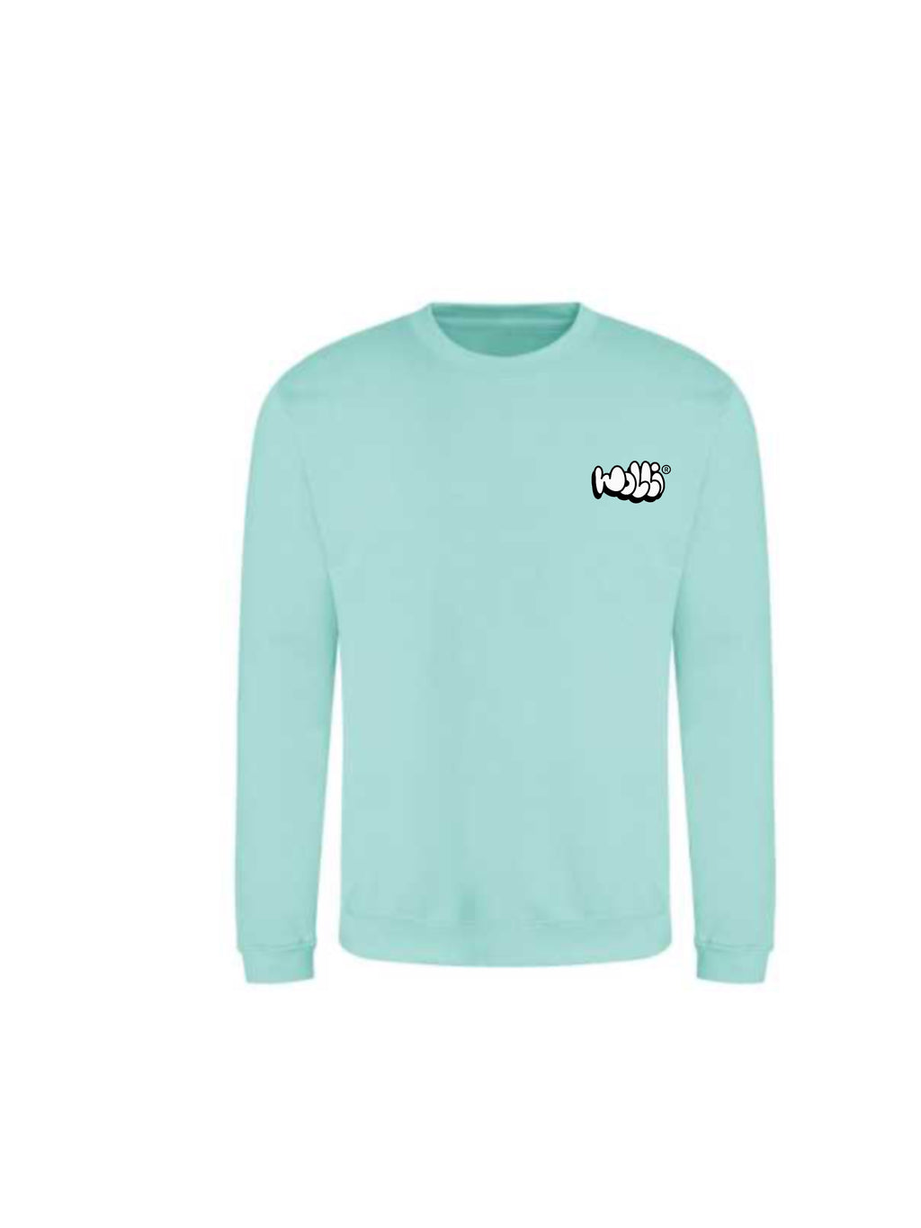 Felpa girocollo TIFFANY scritta Bubble lato cuore - Wolli®