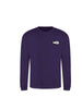 Felpa girocollo VIOLA PUR scritta Bubble lato cuore - Wolli®