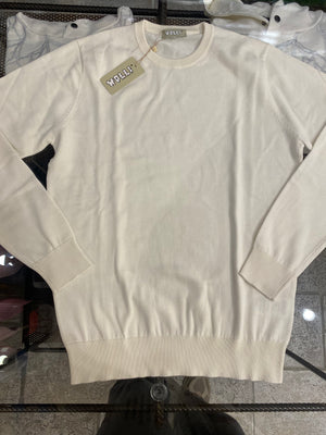 Maglioncino in filo di Filo di Cotone BIANCO