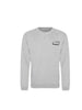 Felpa girocollo GRIGIO MELANGE scritta Bubble lato cuore - Wolli®