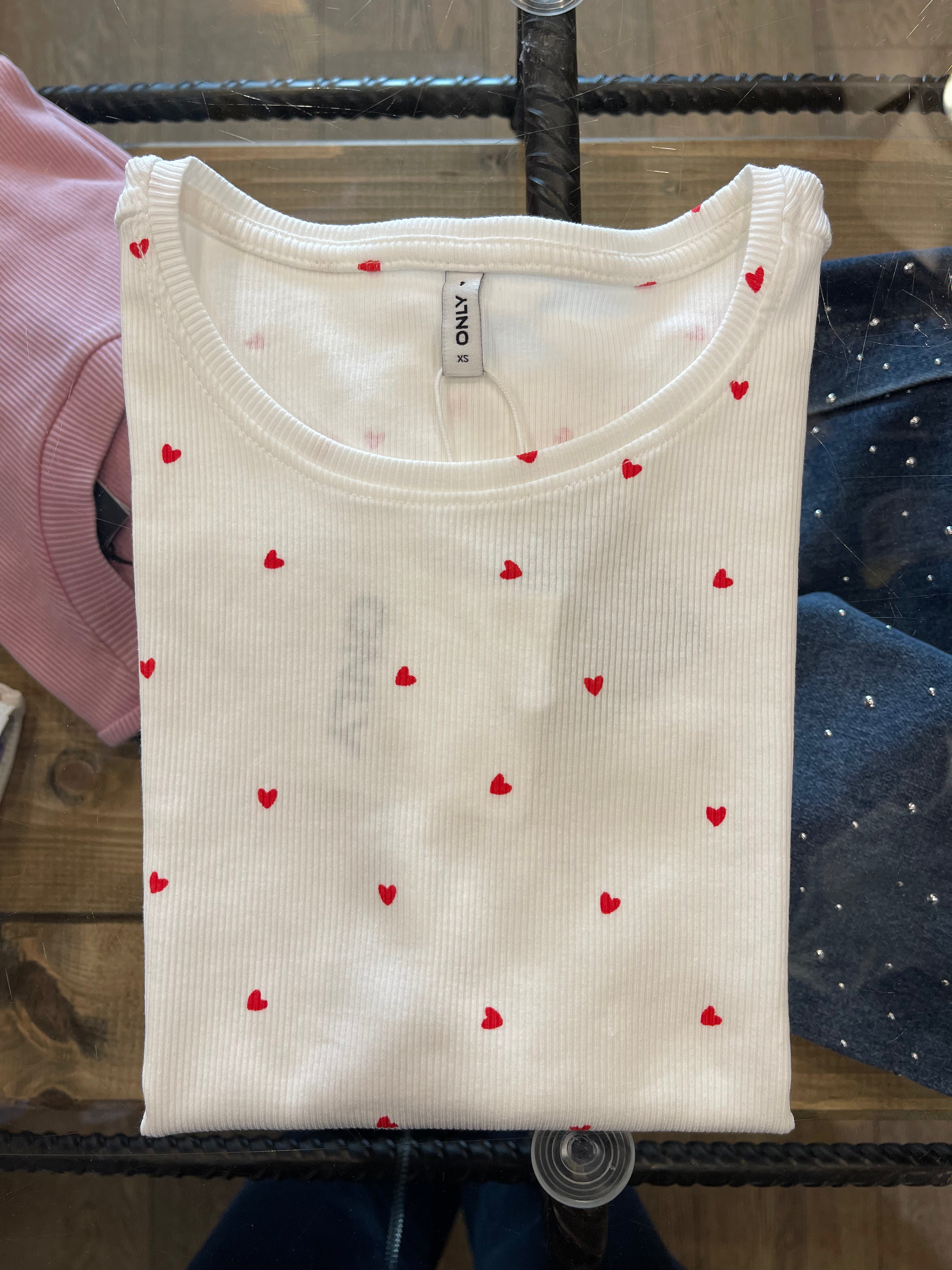 T-shirt Only cuori