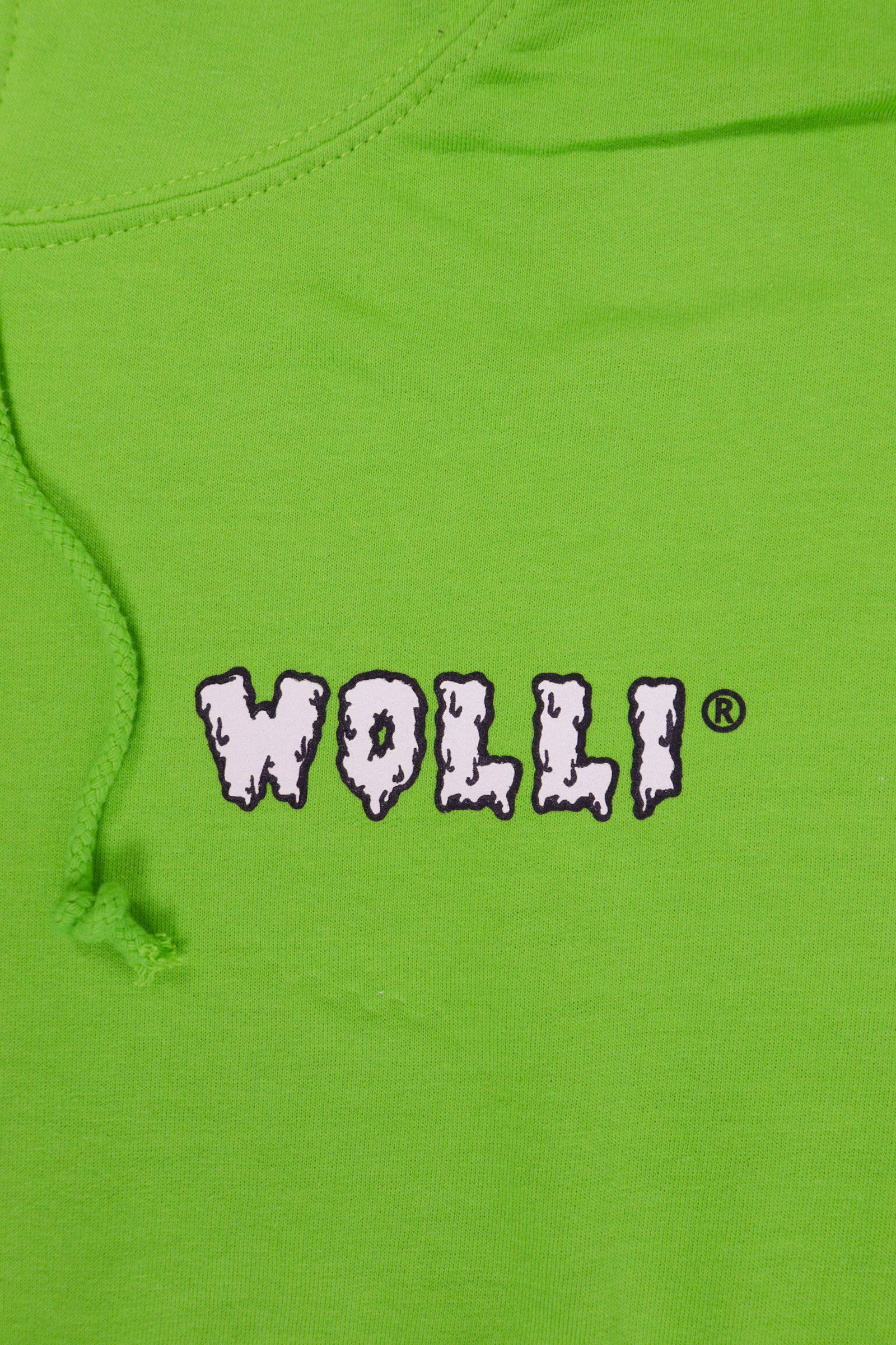 Felpa cappuccio verde prato - Wolli®