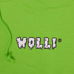Felpa cappuccio verde prato - Wolli®