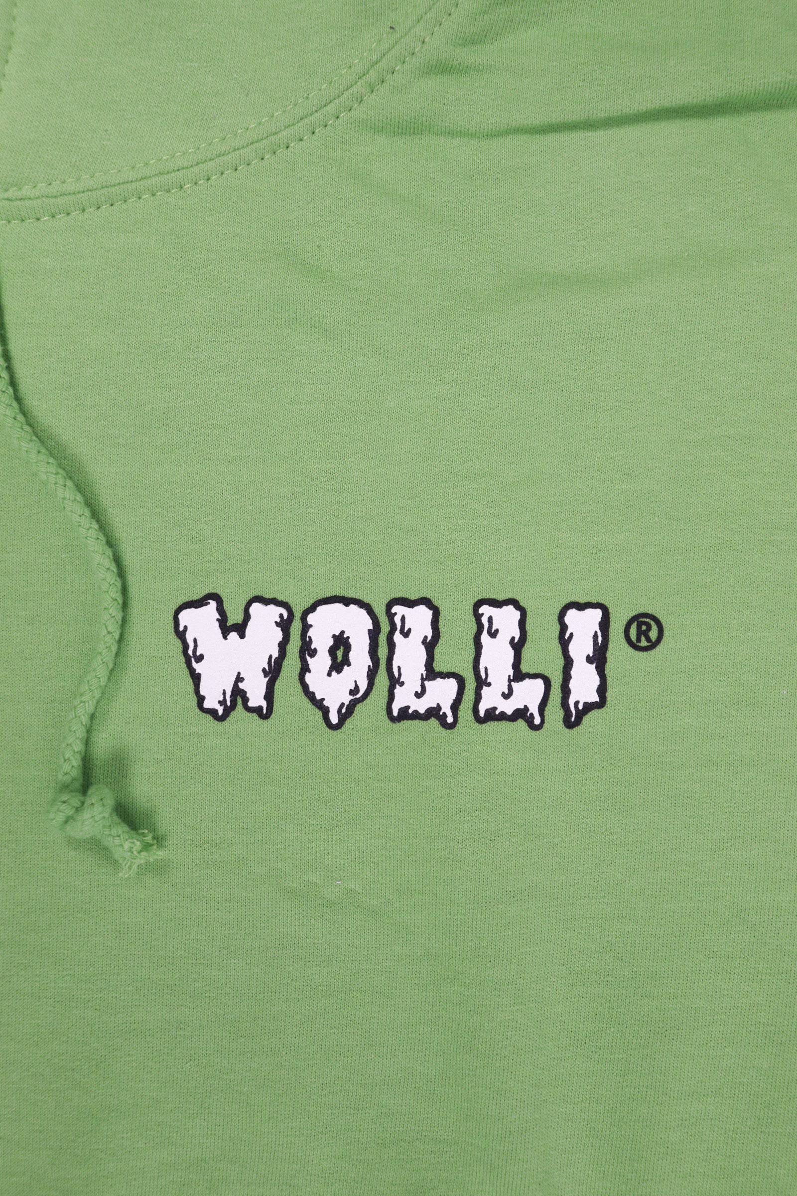 Felpa cappuccio verde mela - Wolli®