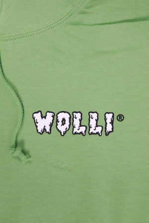 Felpa cappuccio verde mela - Wolli®