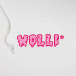 Felpa cappuccio bianco con scritta fucsia - Wolli®