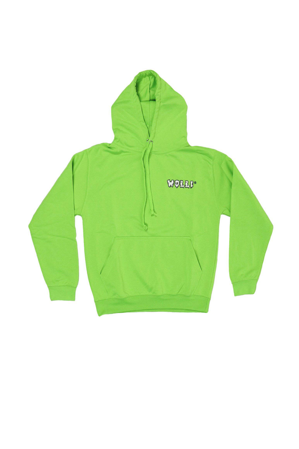 Felpa cappuccio verde fluo - Wolli®