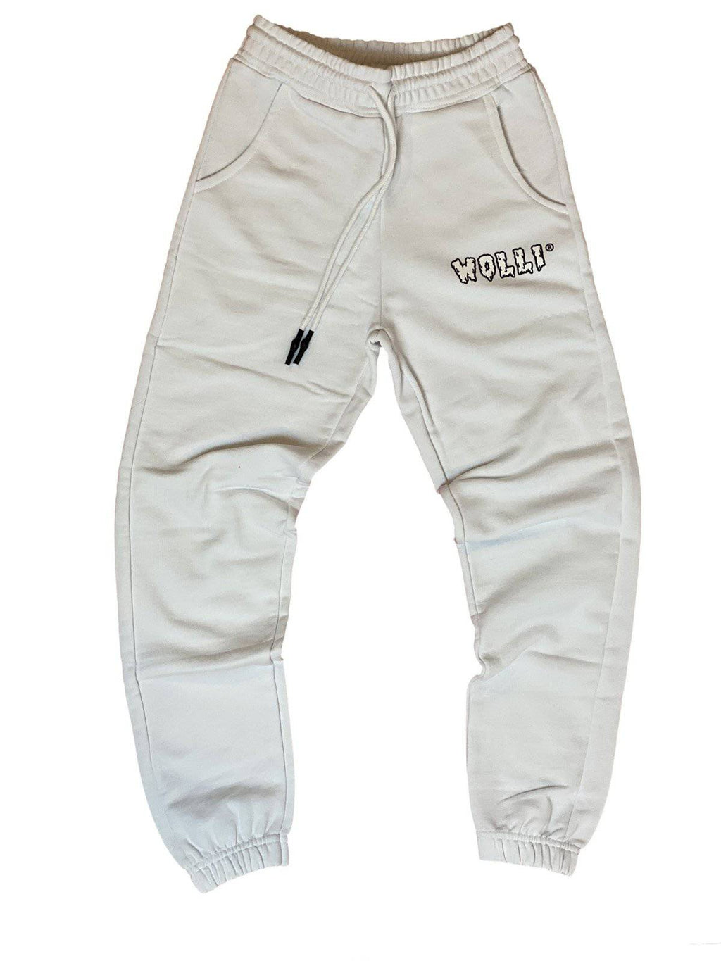 Pantalone tuta sgarzato bianco - Wolli®