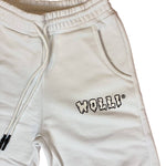 Pantalone tuta sgarzato bianco - Wolli®
