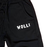 Pantalone tuta sgarzato nero - Wolli®