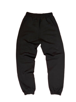 Pantalone tuta sgarzato nero - Wolli®