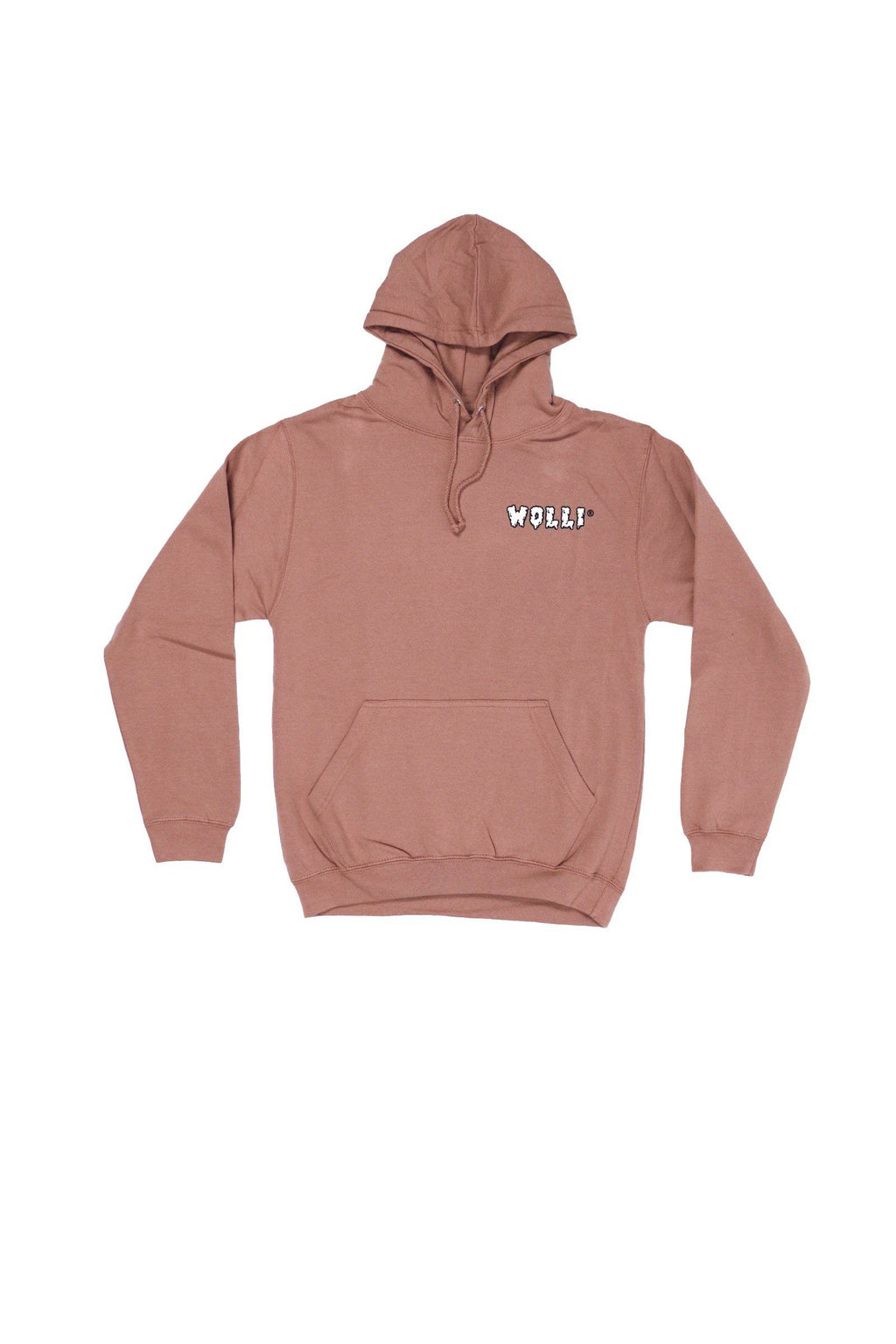 Felpa cappuccio rosa antico - Wolli®