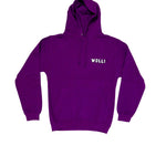 Felpa cappuccio viola scuro - Wolli®