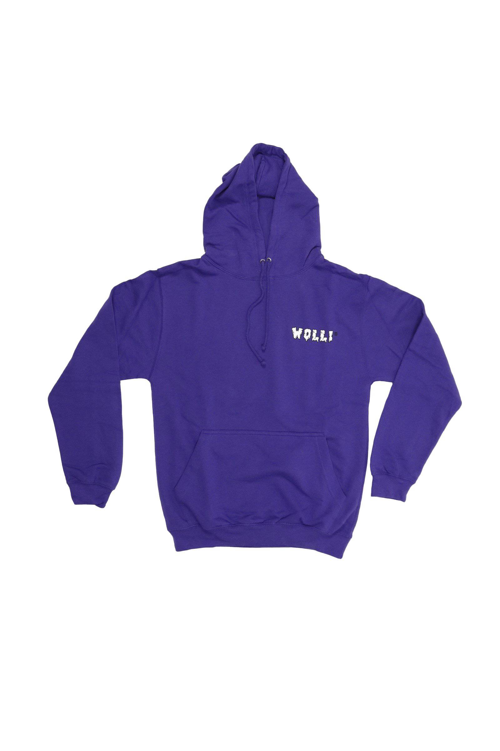 Felpa cappuccio viola scurissimo - Wolli®